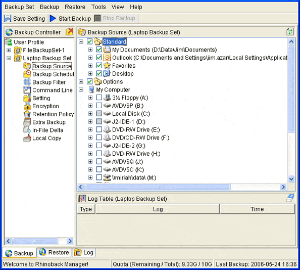 Click to view Rhinoback 2007 R2 screenshot